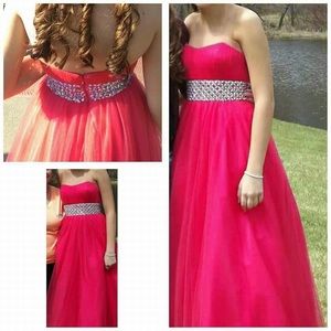 Blush prom dress